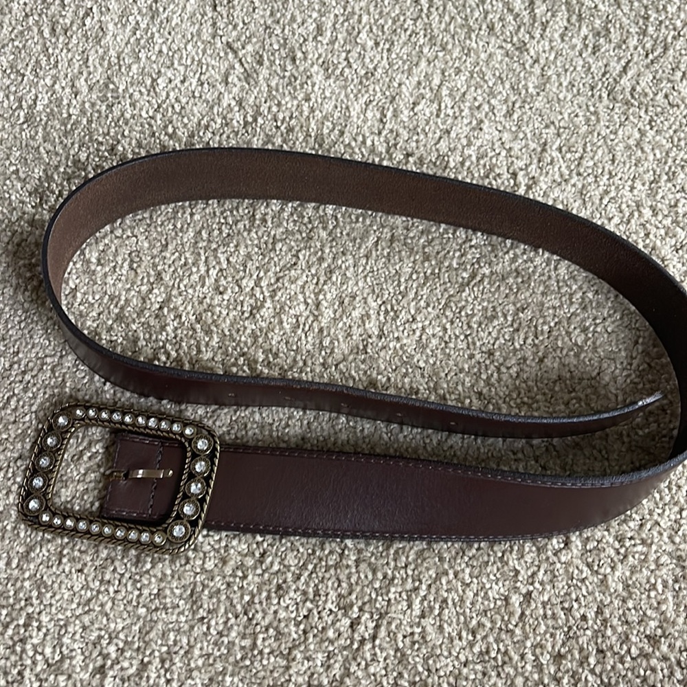 In very good condition brown leather belt by Gap